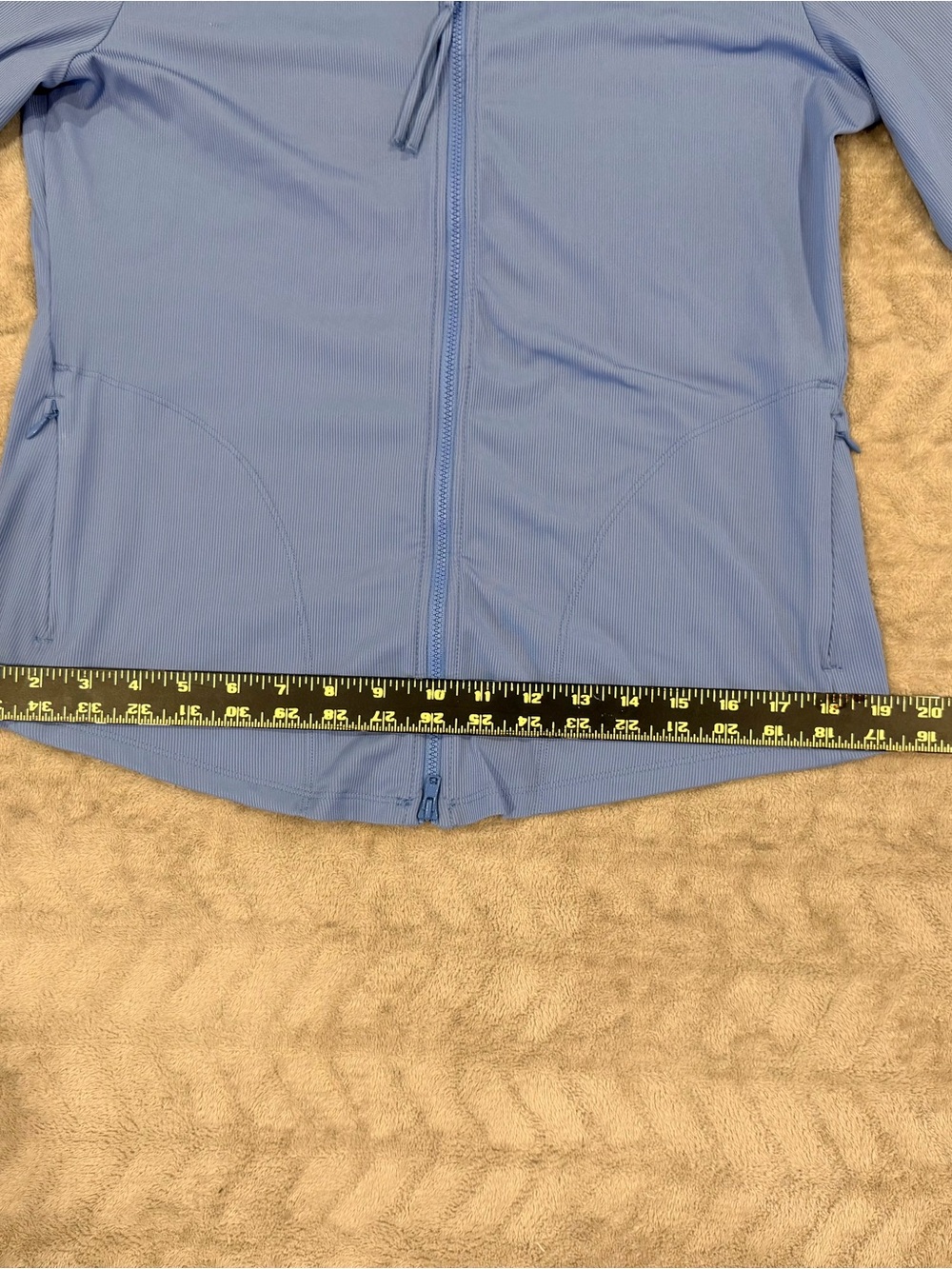 Carve Designs Blue Full Zip Athleisure Jacket Activewear Running Top Size M - Picture 5 of 7